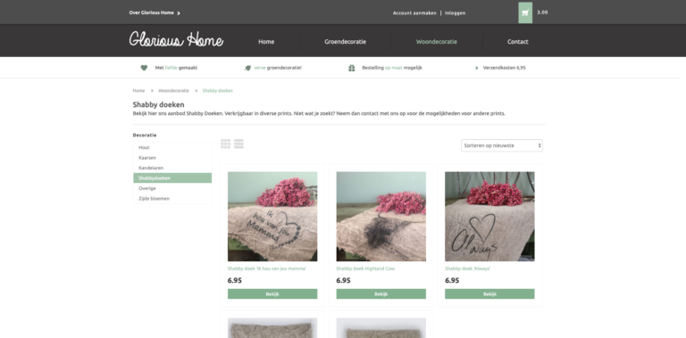 Webshop Glorious Home