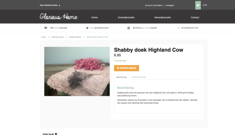 Webshop Glorious Home