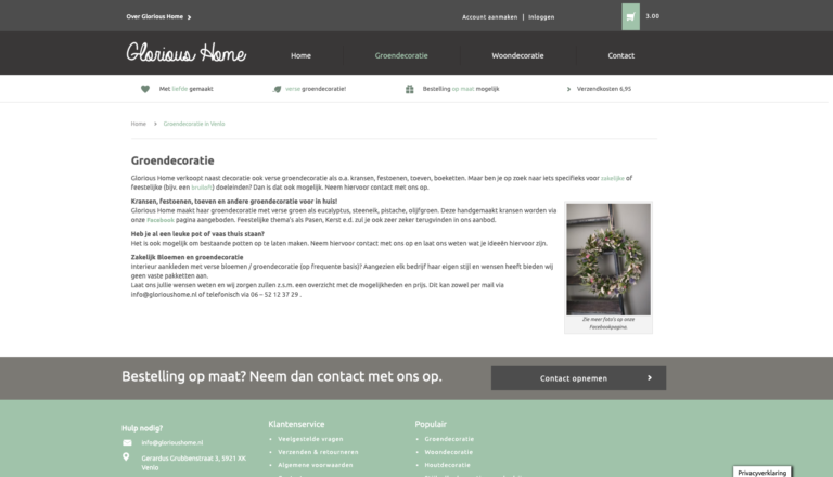 Webshop Glorious Home