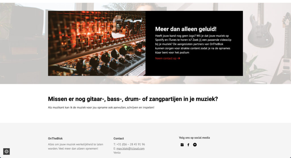website ontwikkeling - On The Blok