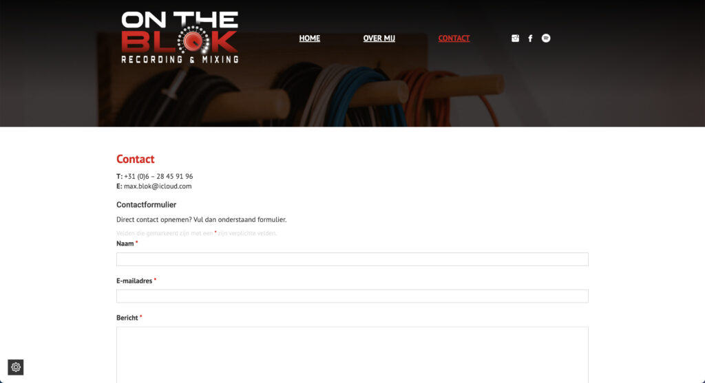 website ontwikkeling - On The Blok